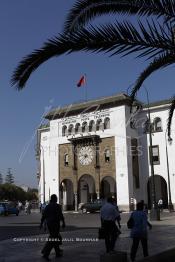 Image du Maroc Professionnelle de  Ancienne Grande Poste du Boulevard Mohammed V à Rabat, Jeudi 6 Octobre 2011. (Photo / Abdeljalil Bounhar)




